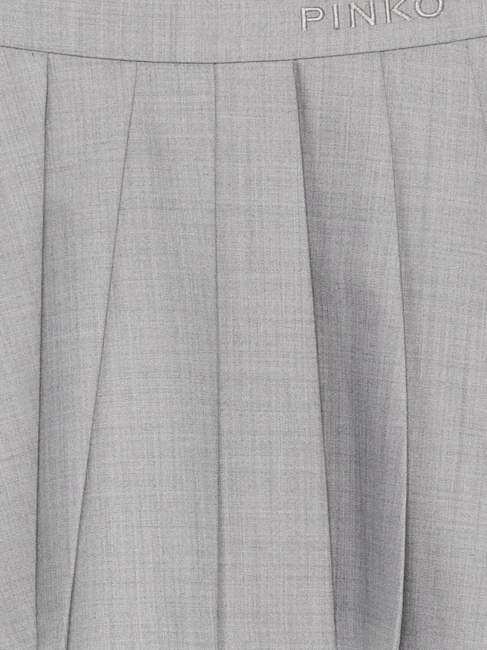 Pinko Kids Plooirok met geborduurd logo Grijs