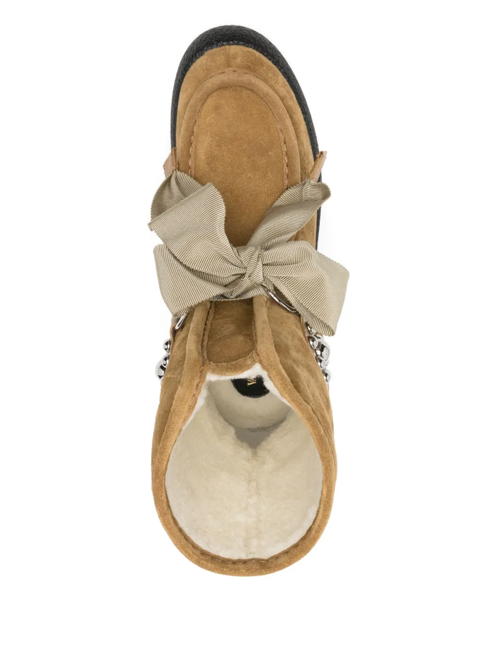 Valentino Garavani suede ankle boots Beige