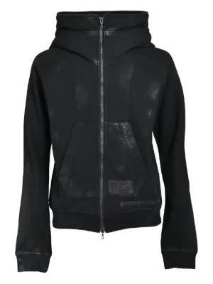 トップス Julius DUST ZIP HOODIE Julius Black Asymmetric Dust Zip-Up Hoodie Julius