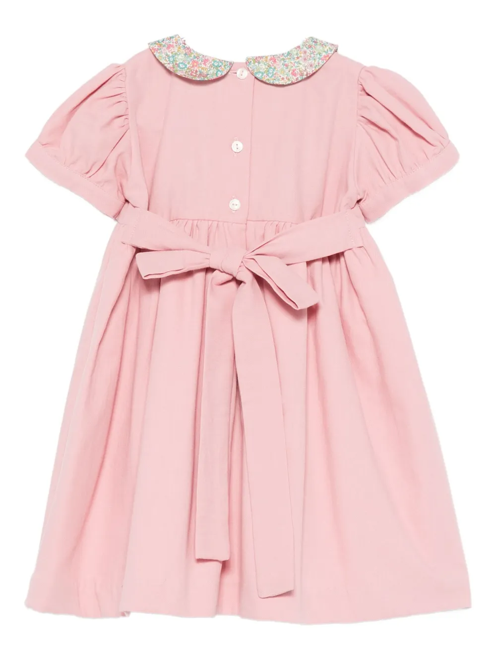 Mariella Ferrari floral-collar embroidered dress - Roze