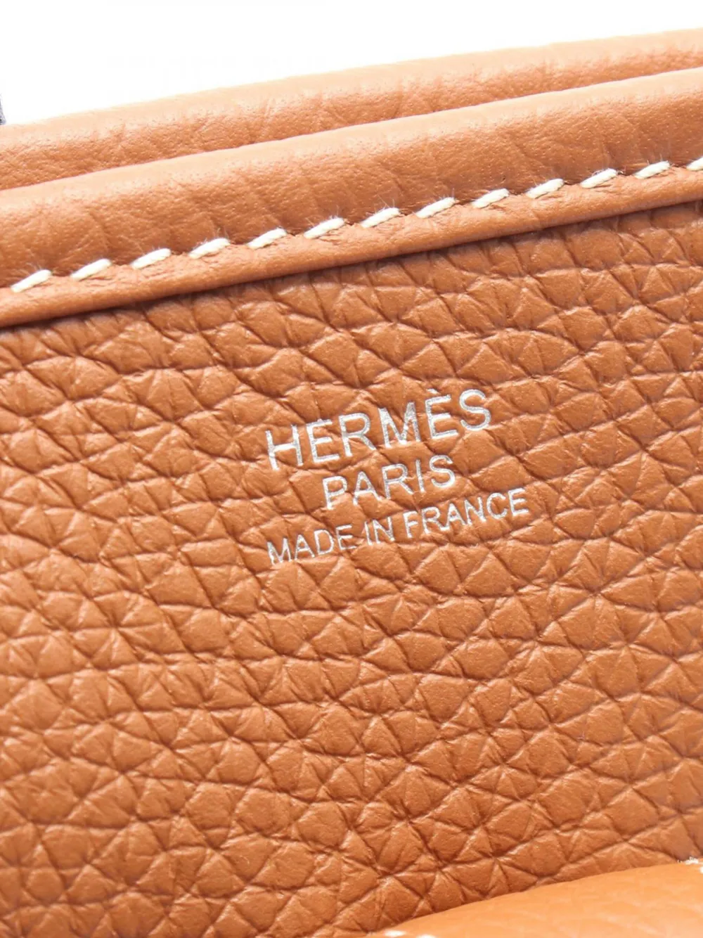 Pre-owned Hermes 2023 Clemence Evelyne Iii Pm Crossbody Bag In Brown