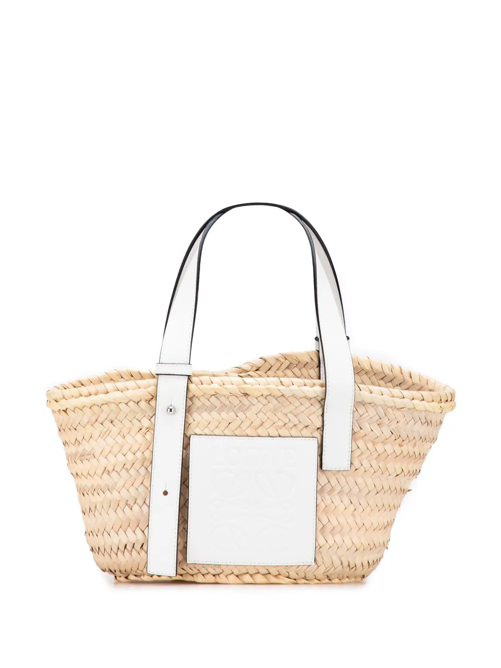 Loewe Pre-Owned 2020 Small Raffia Basket tote bag - ブラウン Loewe Pre-Owned 2020 Small Raffia Basket tote bag - ブラウン