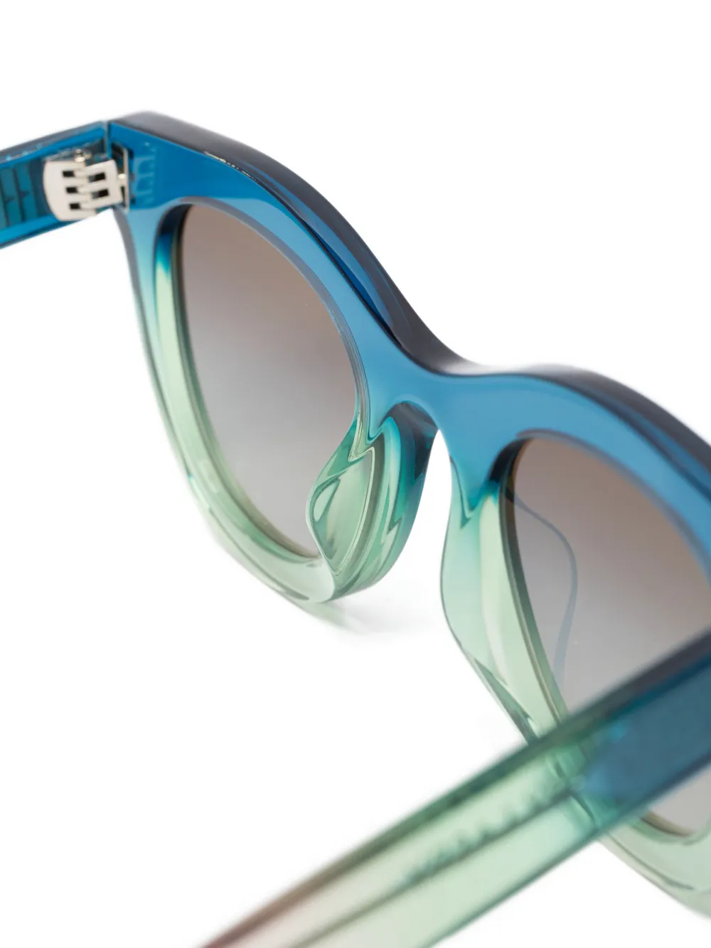 Thierry Lasry Consistency zonnebril met rond montuur Blauw