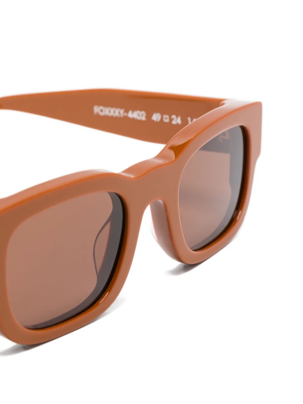 Thierry Lasry Foxxy zonnebril met rechthoekig montuur Bruin