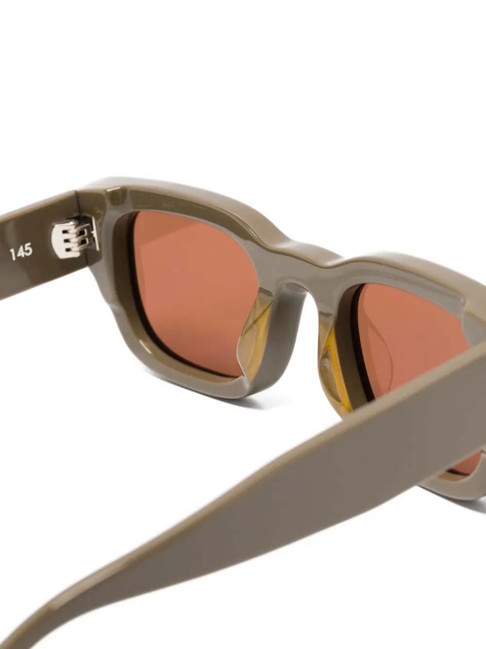 Thierry Lasry Foxxy zonnebril met rechthoekig montuur Groen