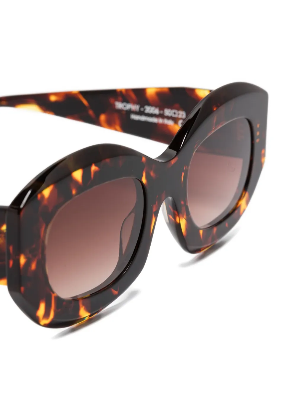 Thierry Lasry Trophy zonnebril met ovalen montuur Bruin