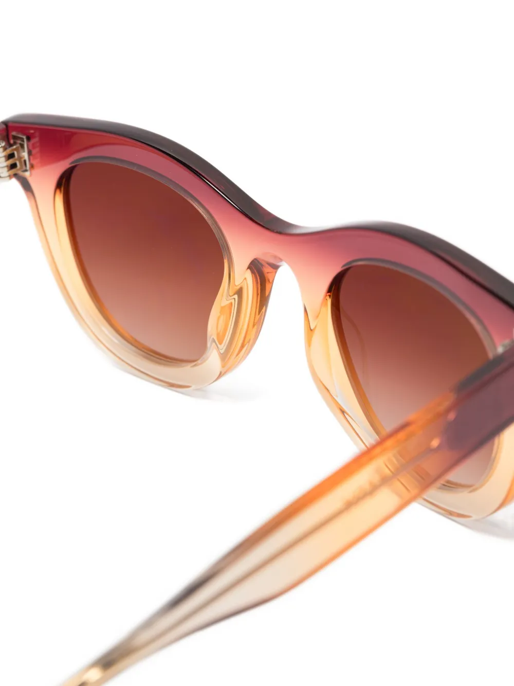 Thierry Lasry Consistency zonnebril met rond montuur Oranje