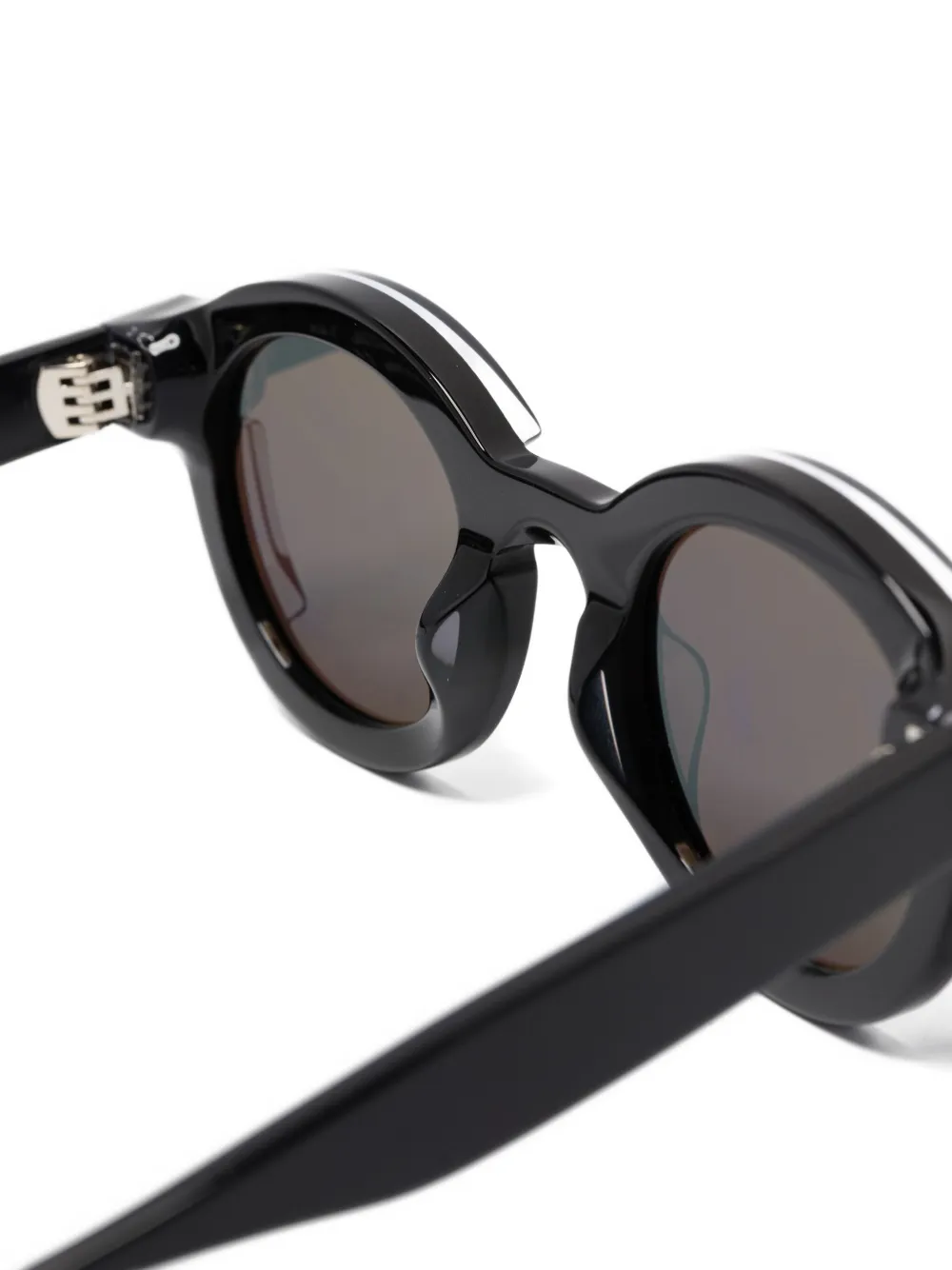 Thierry Lasry Slippery zonnebril met rond montuur Zwart