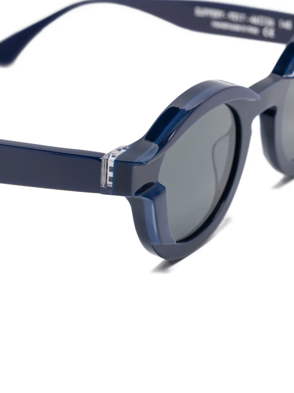 Thierry Lasry Slippery zonnebril met rond montuur Blauw