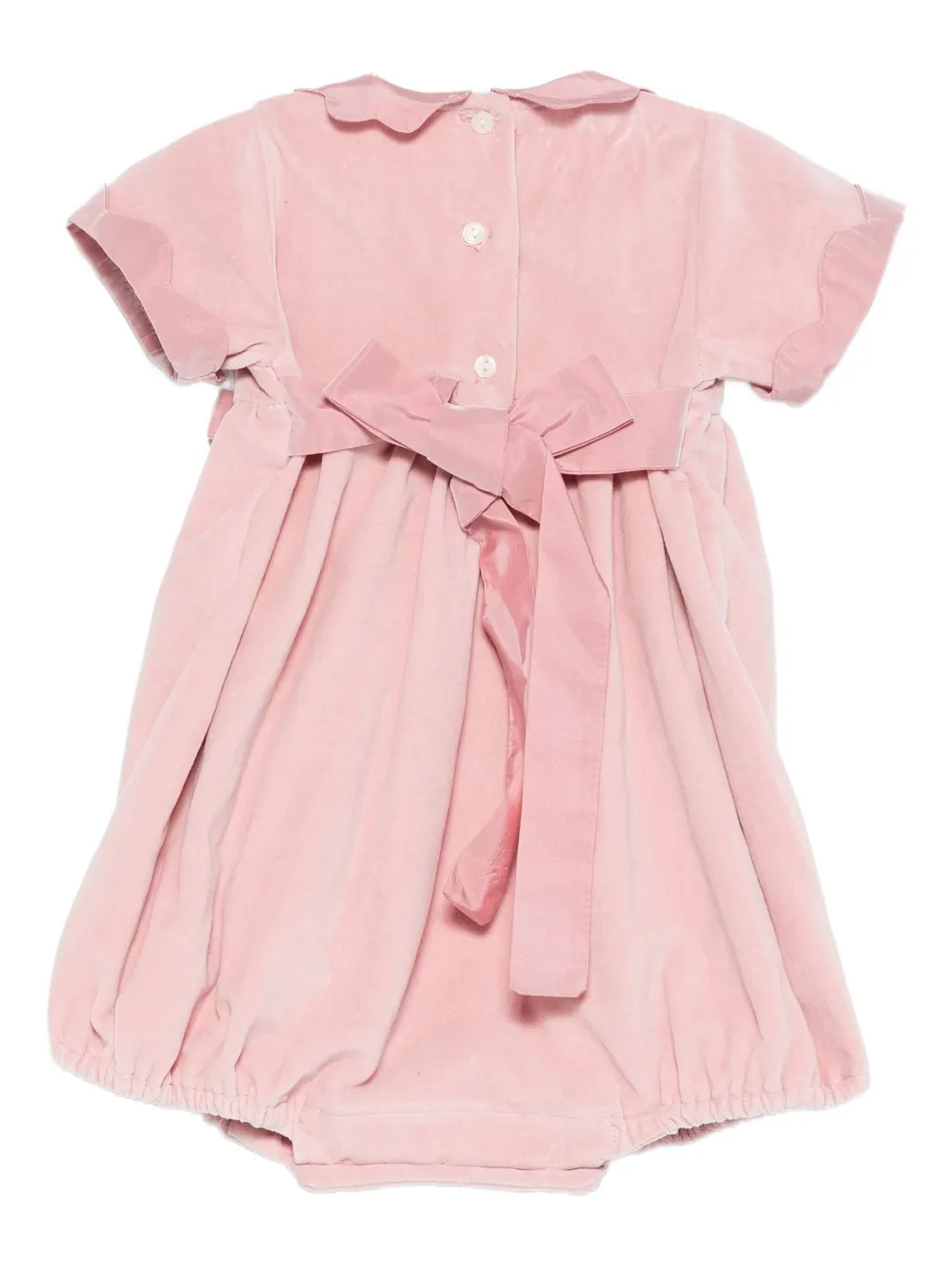 Mariella Ferrari bow-detail collared romper - Roze