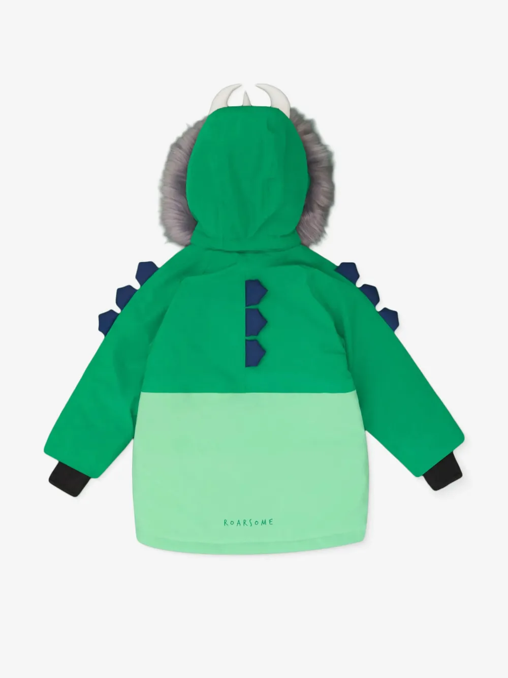 Roarsome Spike dinosaur ski jacket | Girls Padded Jackets | Image 2