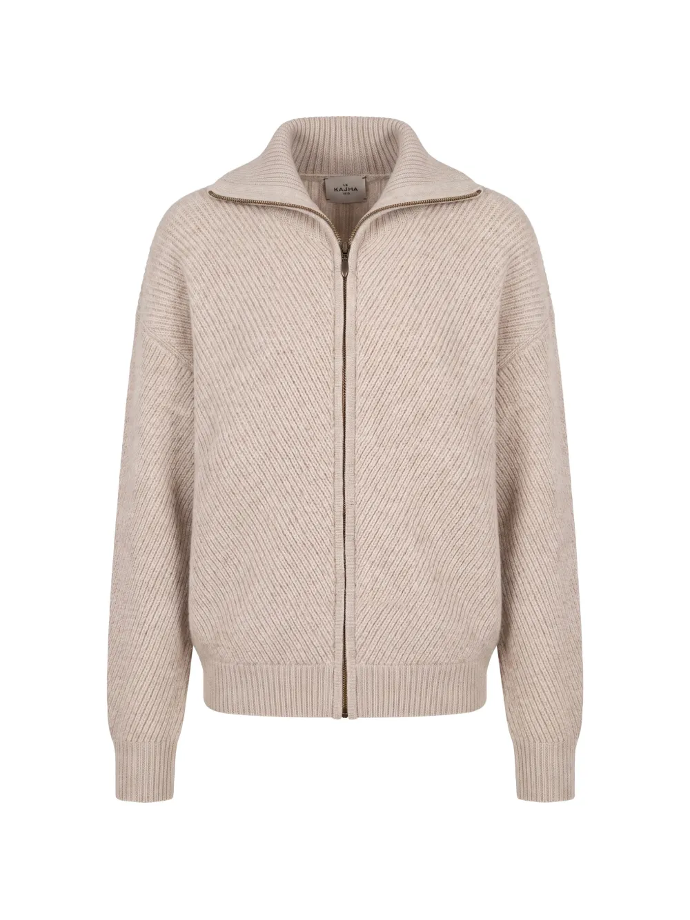 Le Kasha Torsby ribbed-knit jacket - Toni neutri