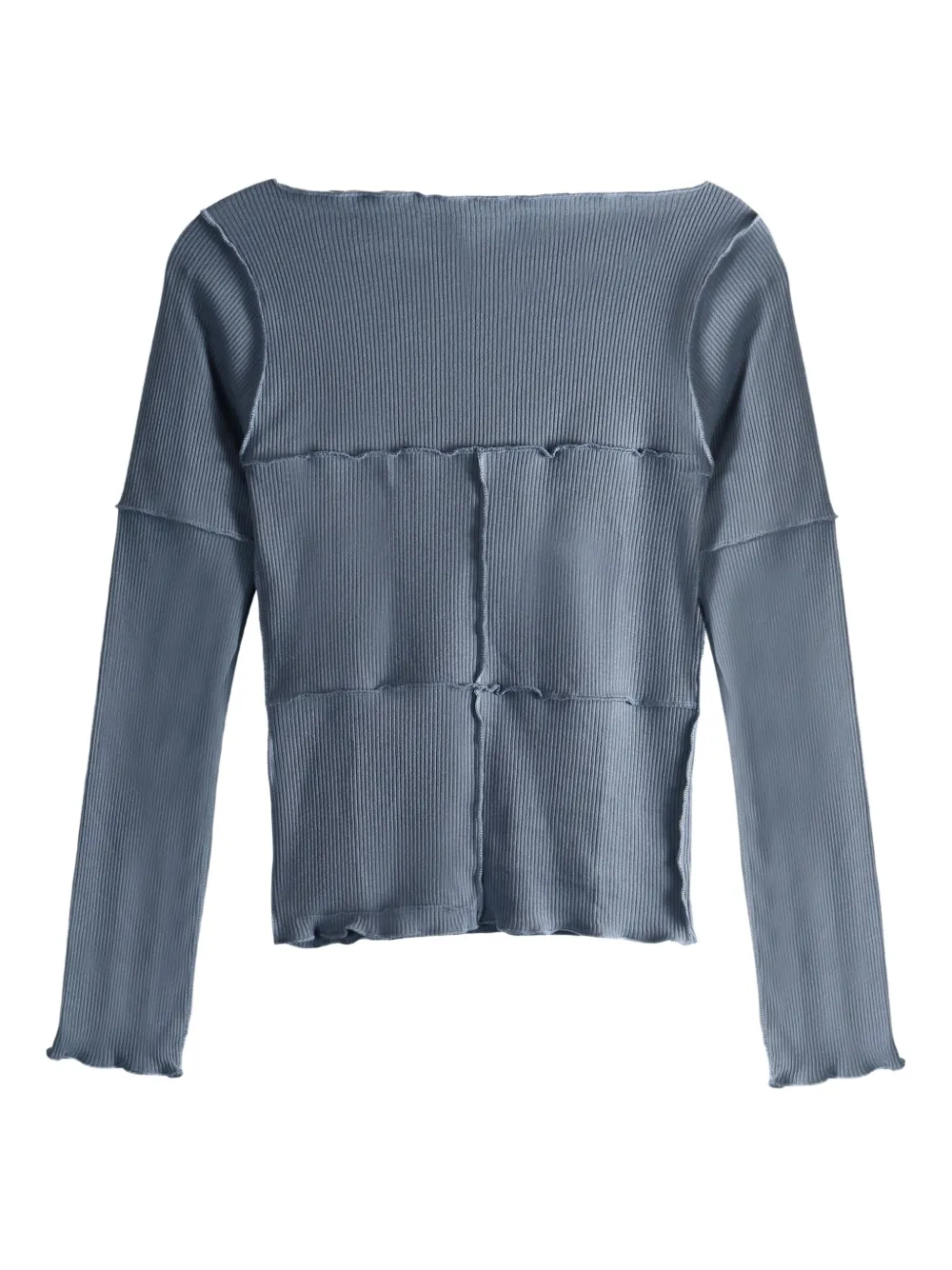 Baserange Top met boothals Blauw