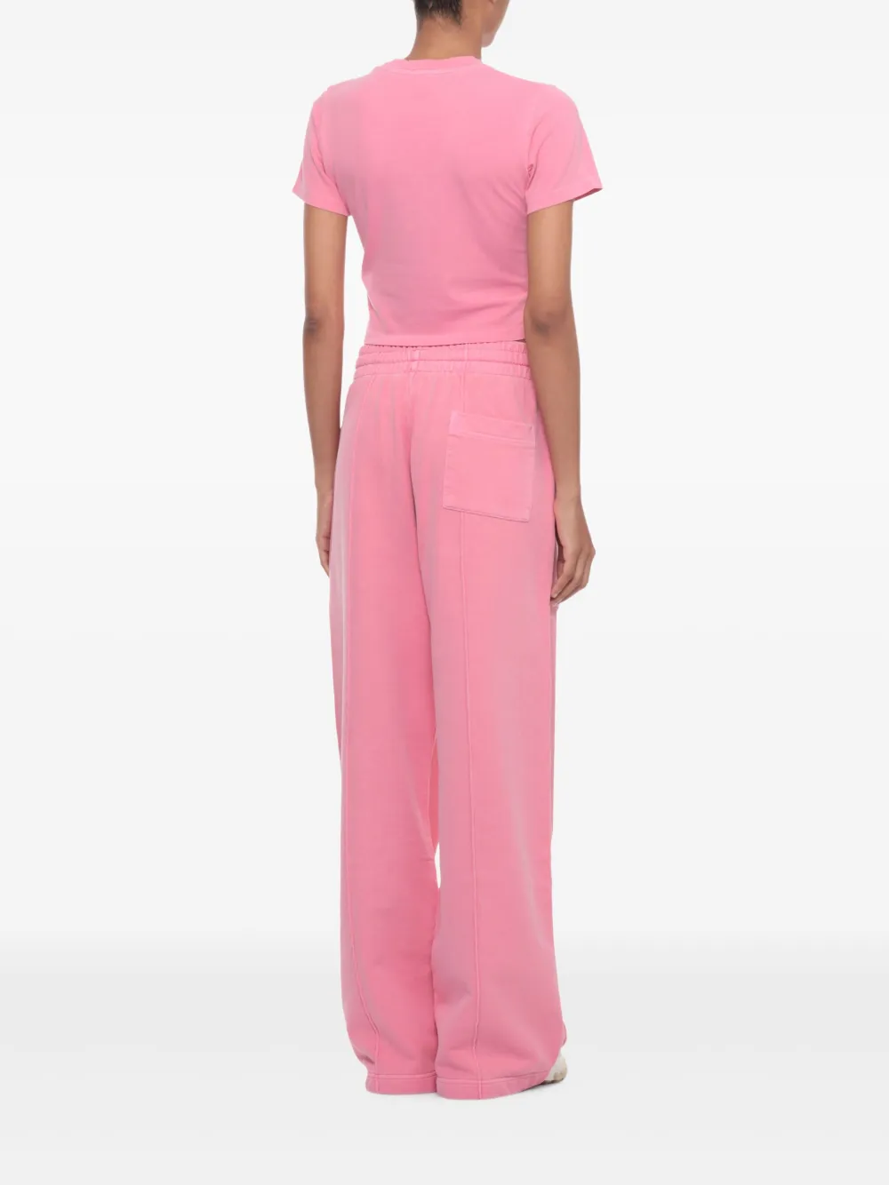 Casablanca T-shirt met logopatch Roze