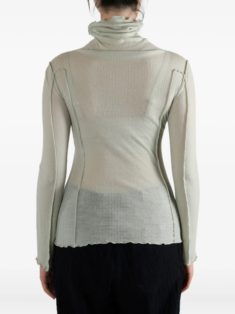 Baserange Shirt met ruches Groen