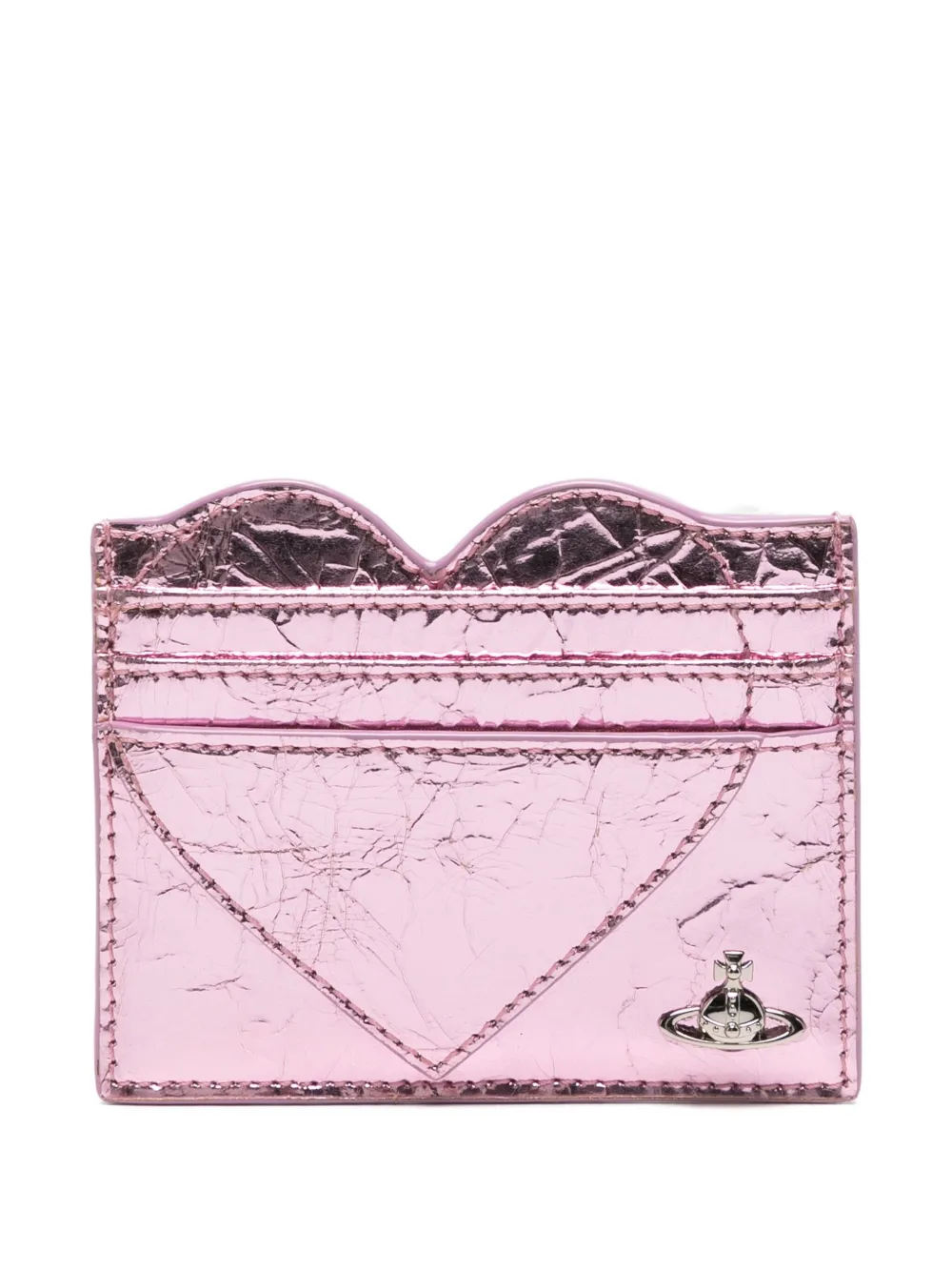 Vivienne Westwood Heart Cardholder In Pink