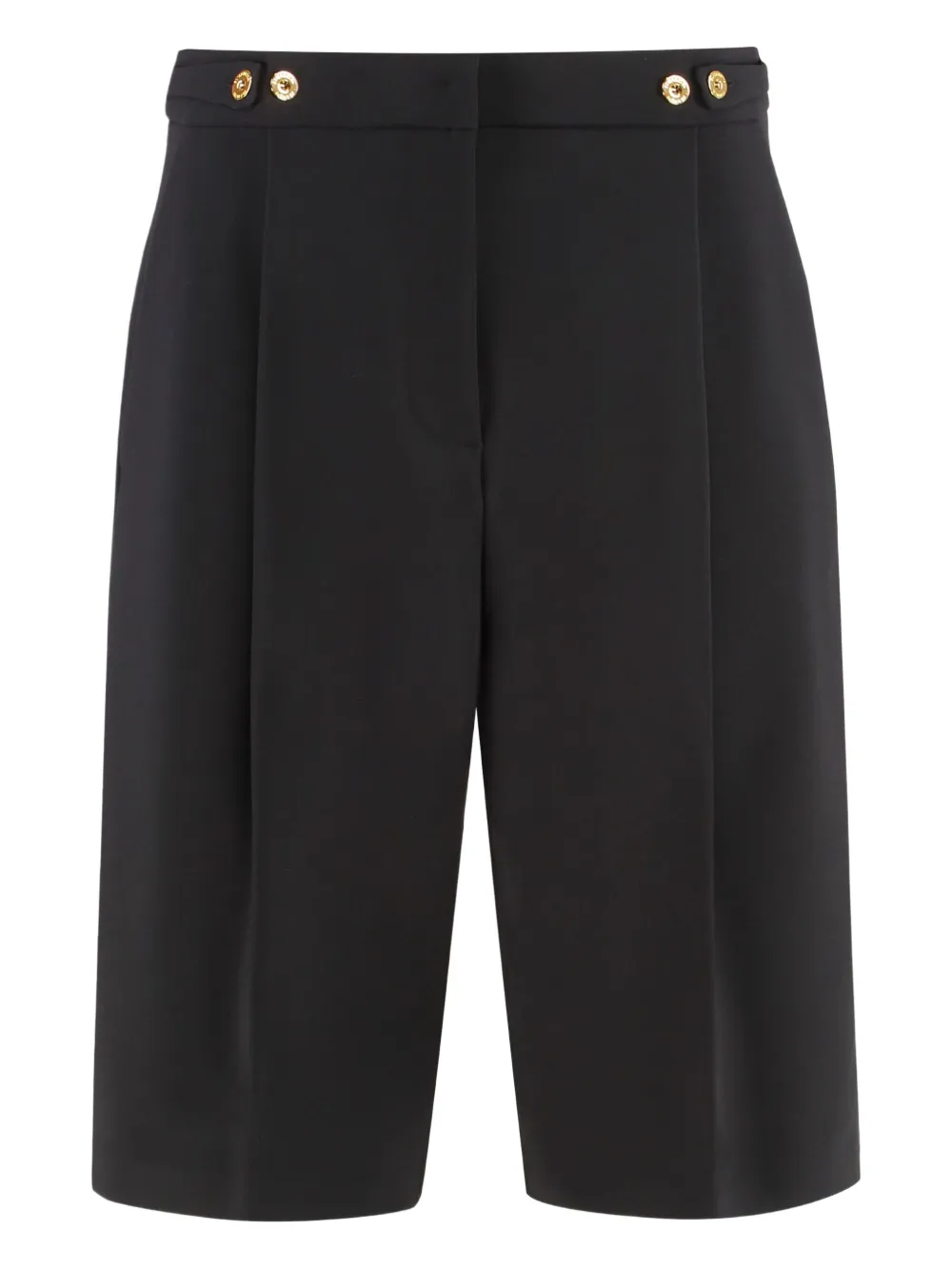Elisabetta Franchi Button Trousers In Black