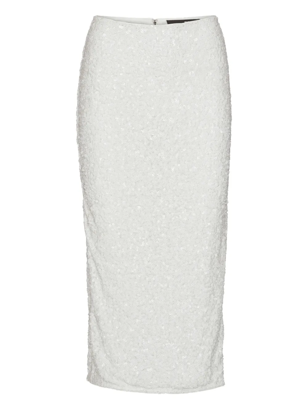Rotate Birger Christensen Sequin-embellished Midi Pencil Skirt In White