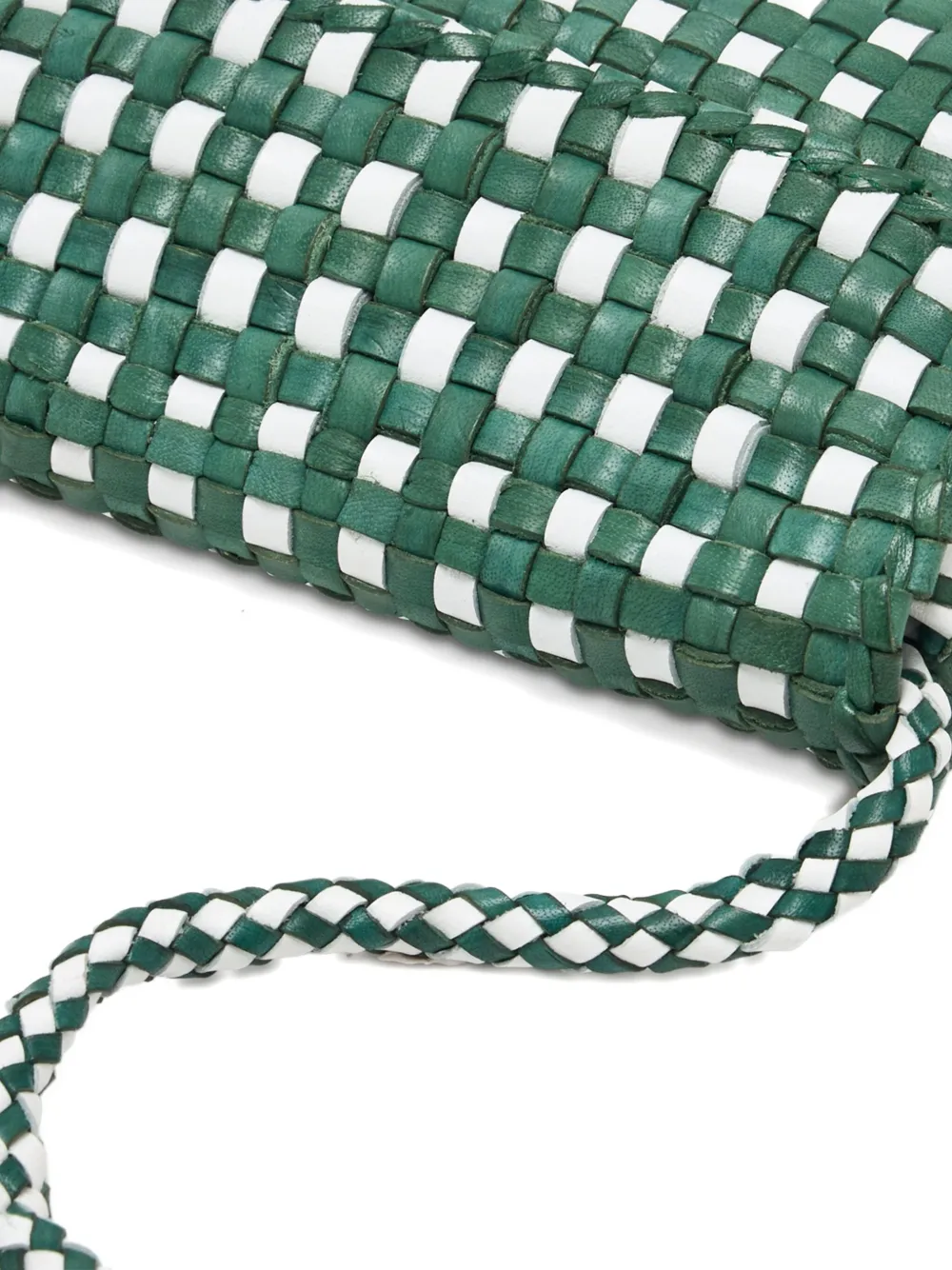 Loeffler Randall Woven Vinnie Satchel Bag In Green