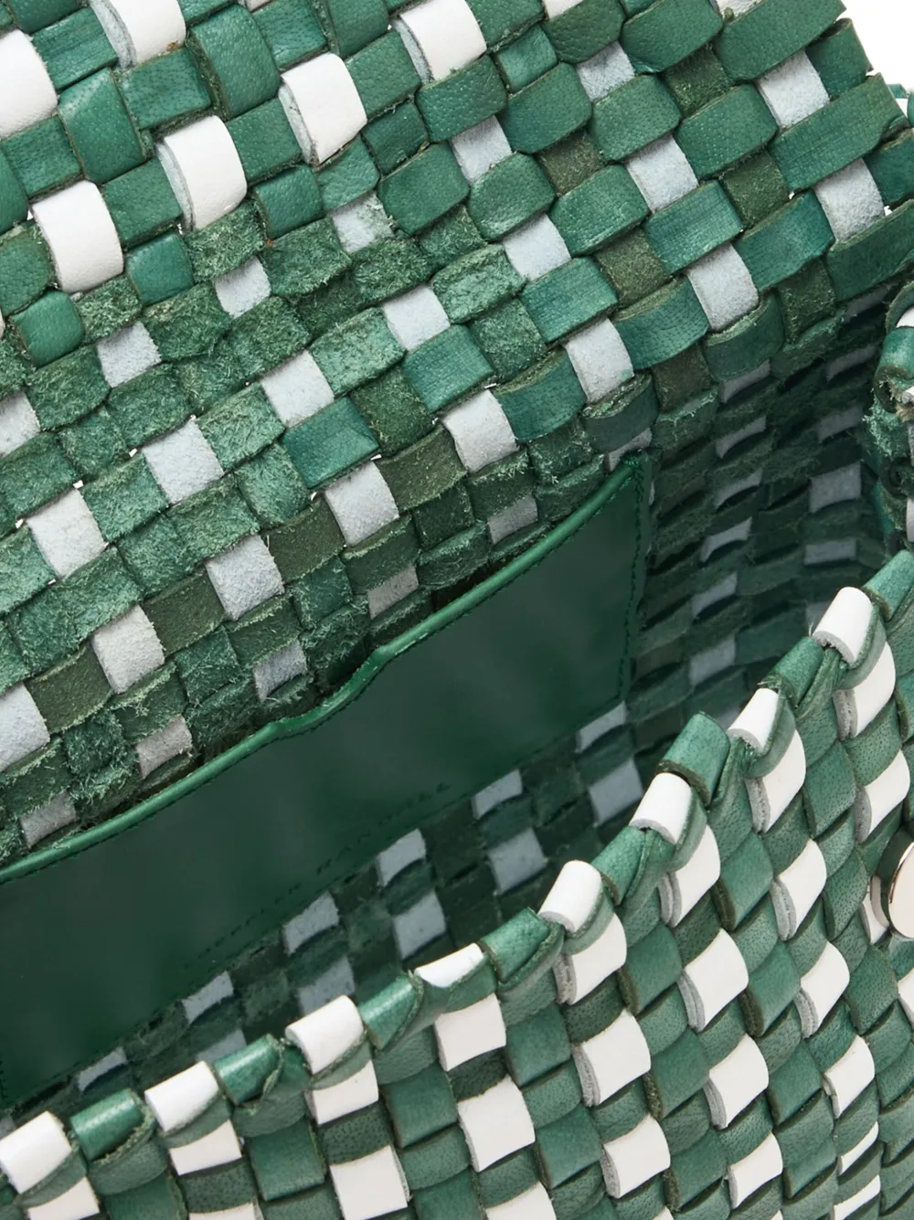 Loeffler Randall Vinnie geweven boekentas Groen