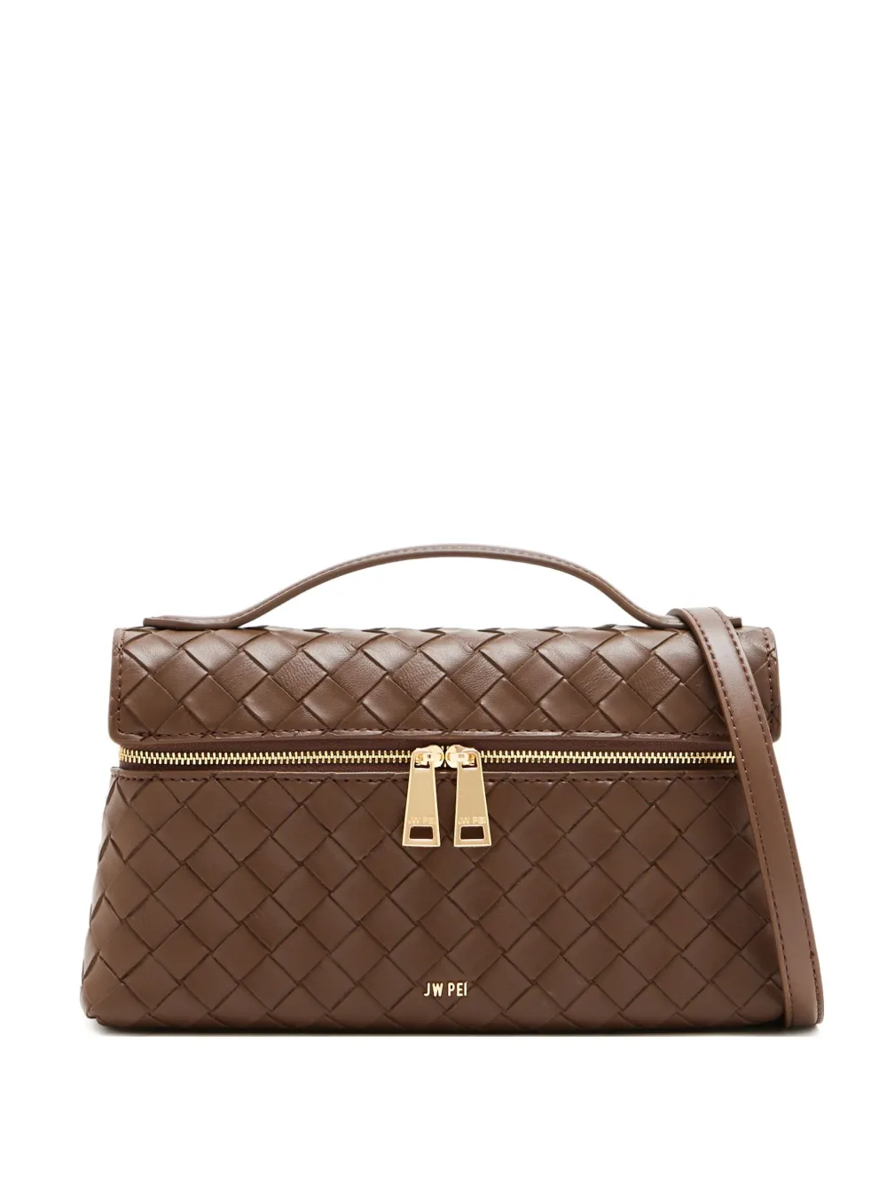 JW Pei woven-detail cross body bag | Brown | Image 1