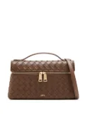 JW Pei woven-detail cross body bag - Brown