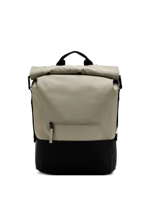 Rains Rolltop zip-pocket backpack