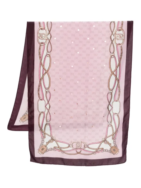 LIU JO chain-print scarf