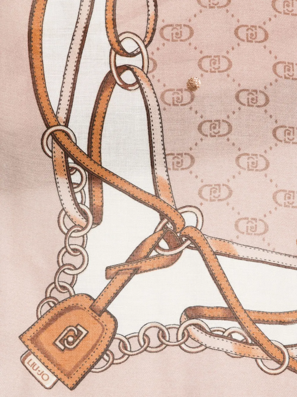 LIU JO Sjaal met patroon Roze