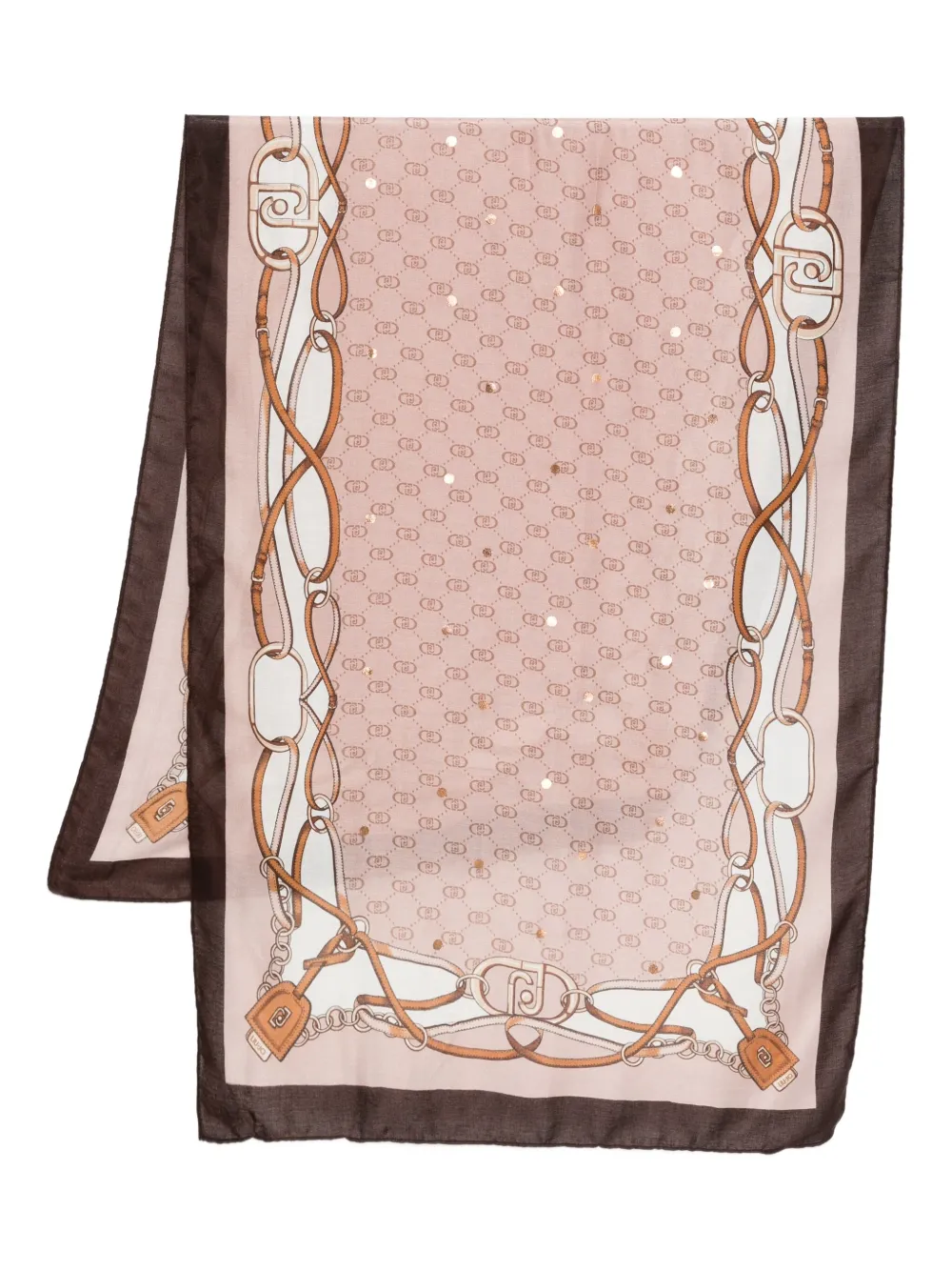 LIU JO patterned scarf | Pink | Image 1