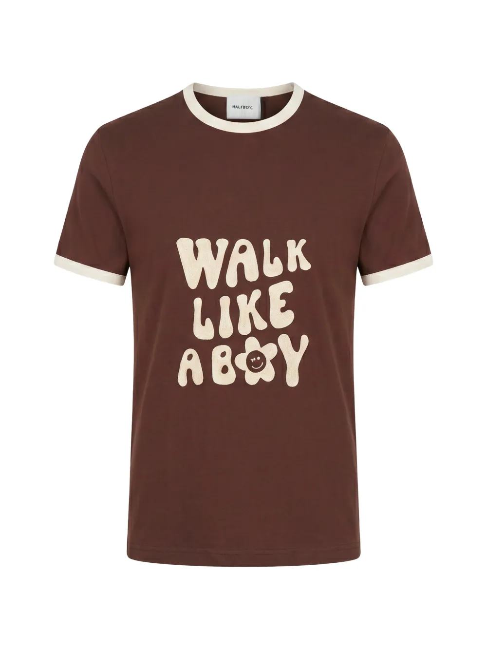 Halfboy Walk Like A Boy Short-sleeve T-shirt In Burgundy