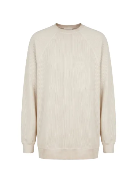 Halfboy ribbed-knit long-sleeve sweatshirt
