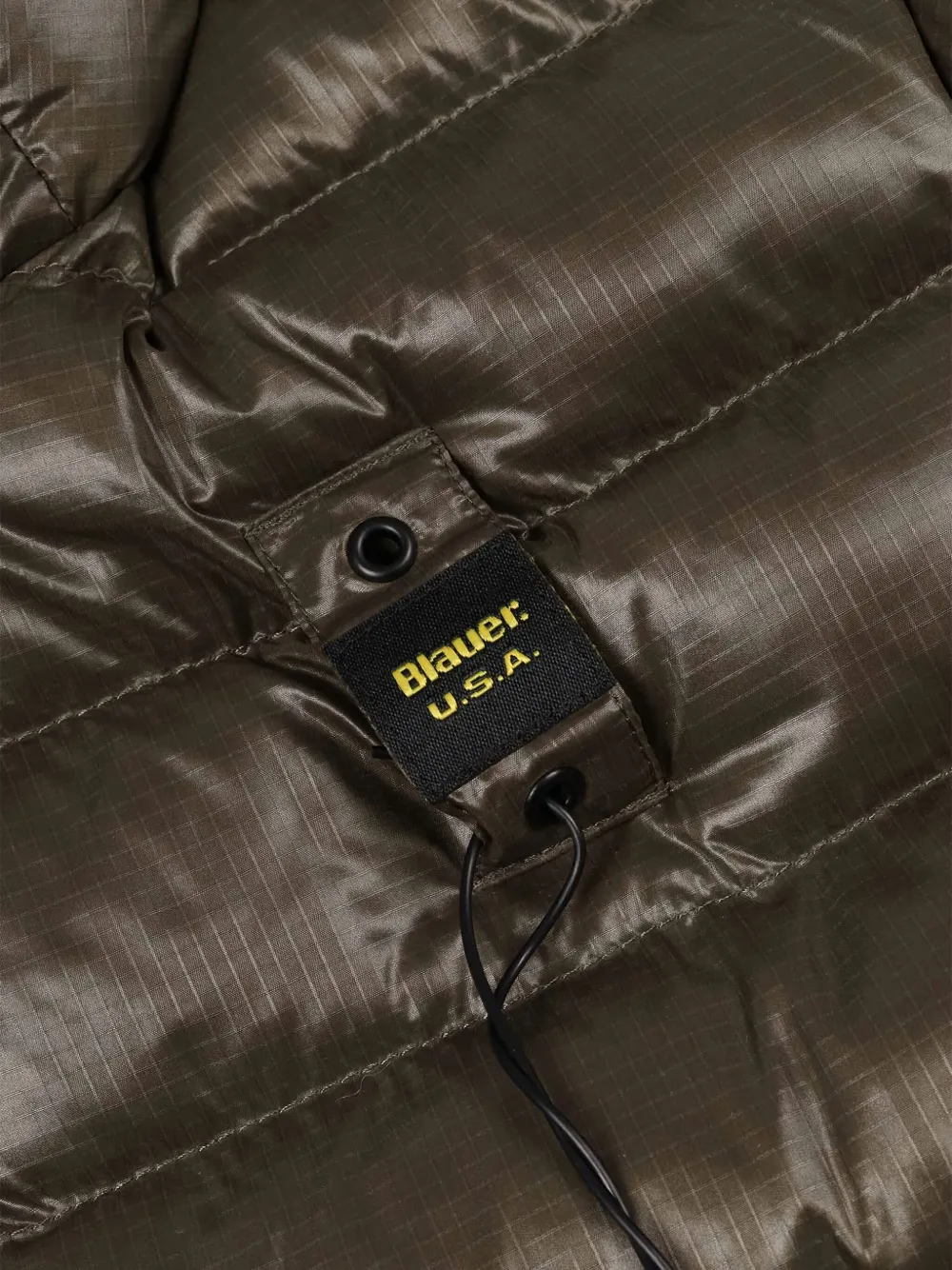 Blauer Adams gewatteerd jack met capuchon Groen