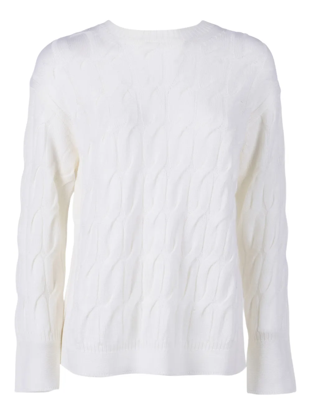 Max Mara pull en maille torsadée | blanc | Image 1