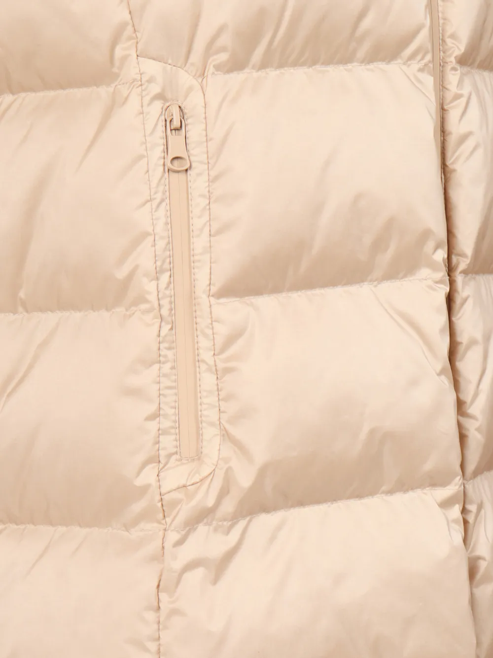 Max Mara Padded Hooded Gilet In Neutral