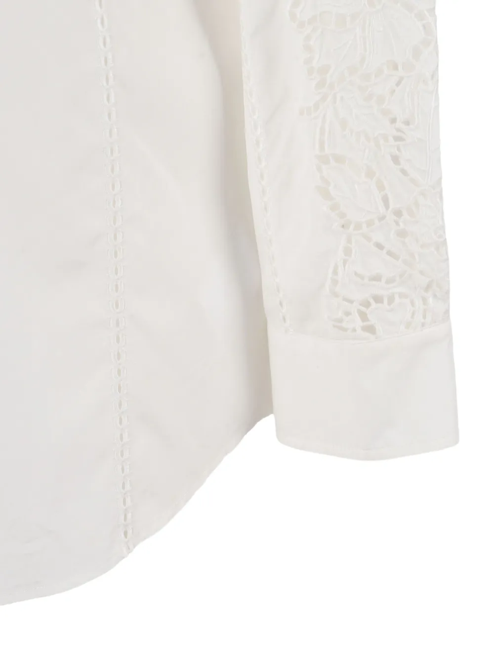 Weekend Max Mara Elmi Floral Lace Shirt In White