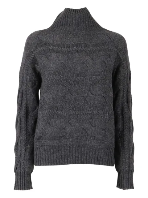 Max Mara cable-knit roll-neck top