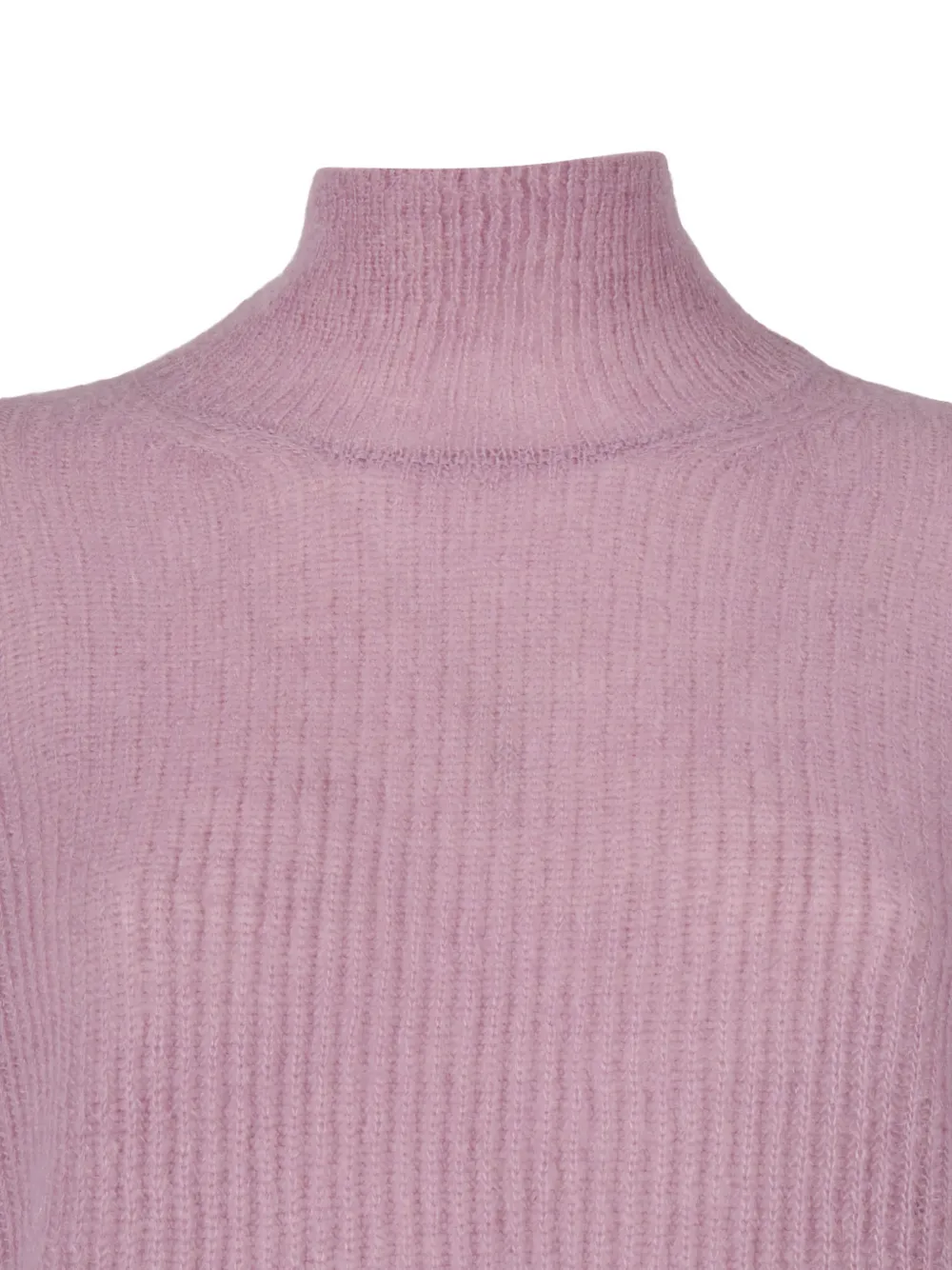 Max Mara Tenna Ribbed Sweater In Purple