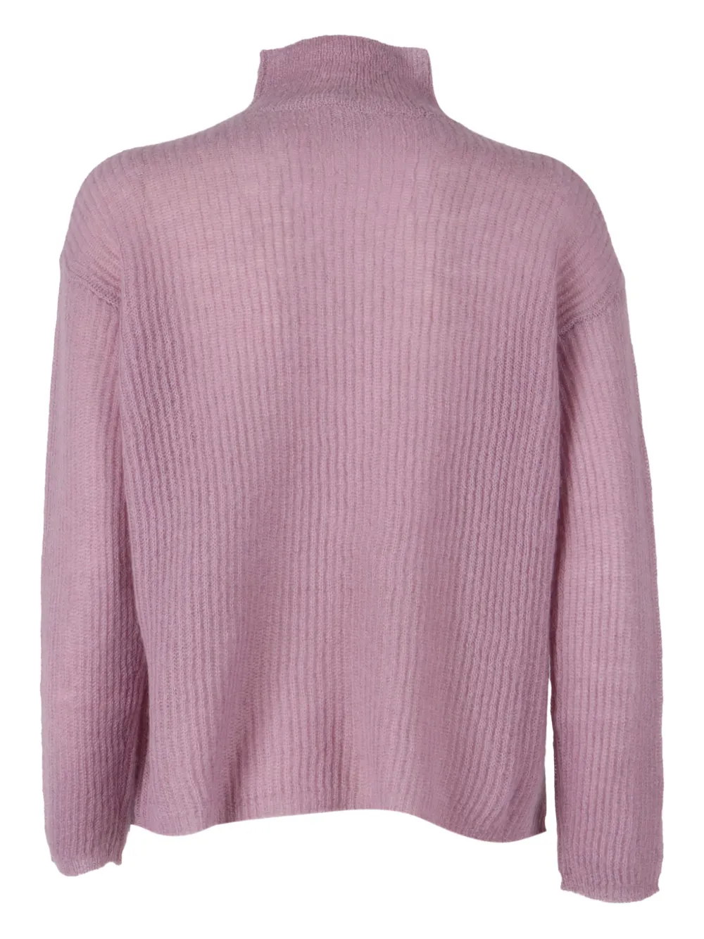 Max Mara Tenna Ribbed Sweater In Purple