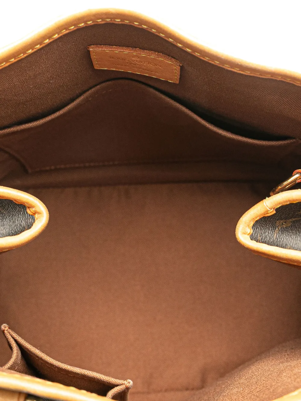 Pre-owned Louis Vuitton 2005 Monogram Batignolles Vertical Pm Handbag In Brown
