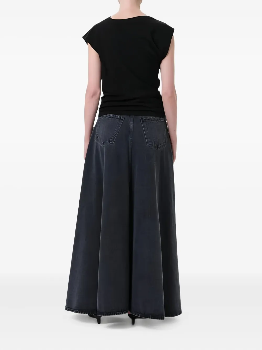 AGOLDE Odin maxi-rok met zak - Grijs