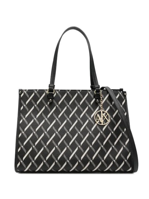 Armani Exchange geometric-pattern tote bag