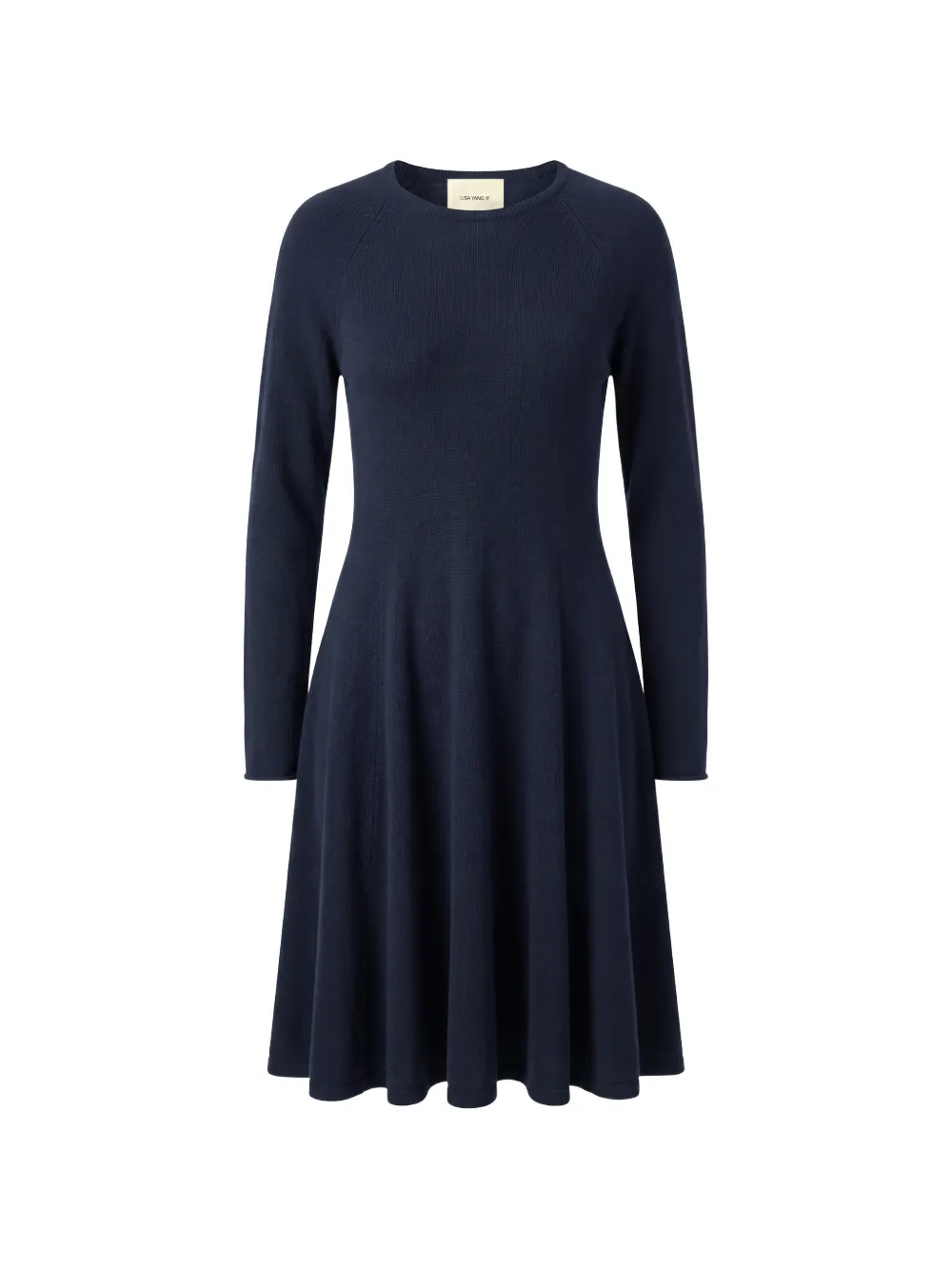 Lisa Yang long-sleeved A-line dress - Blu