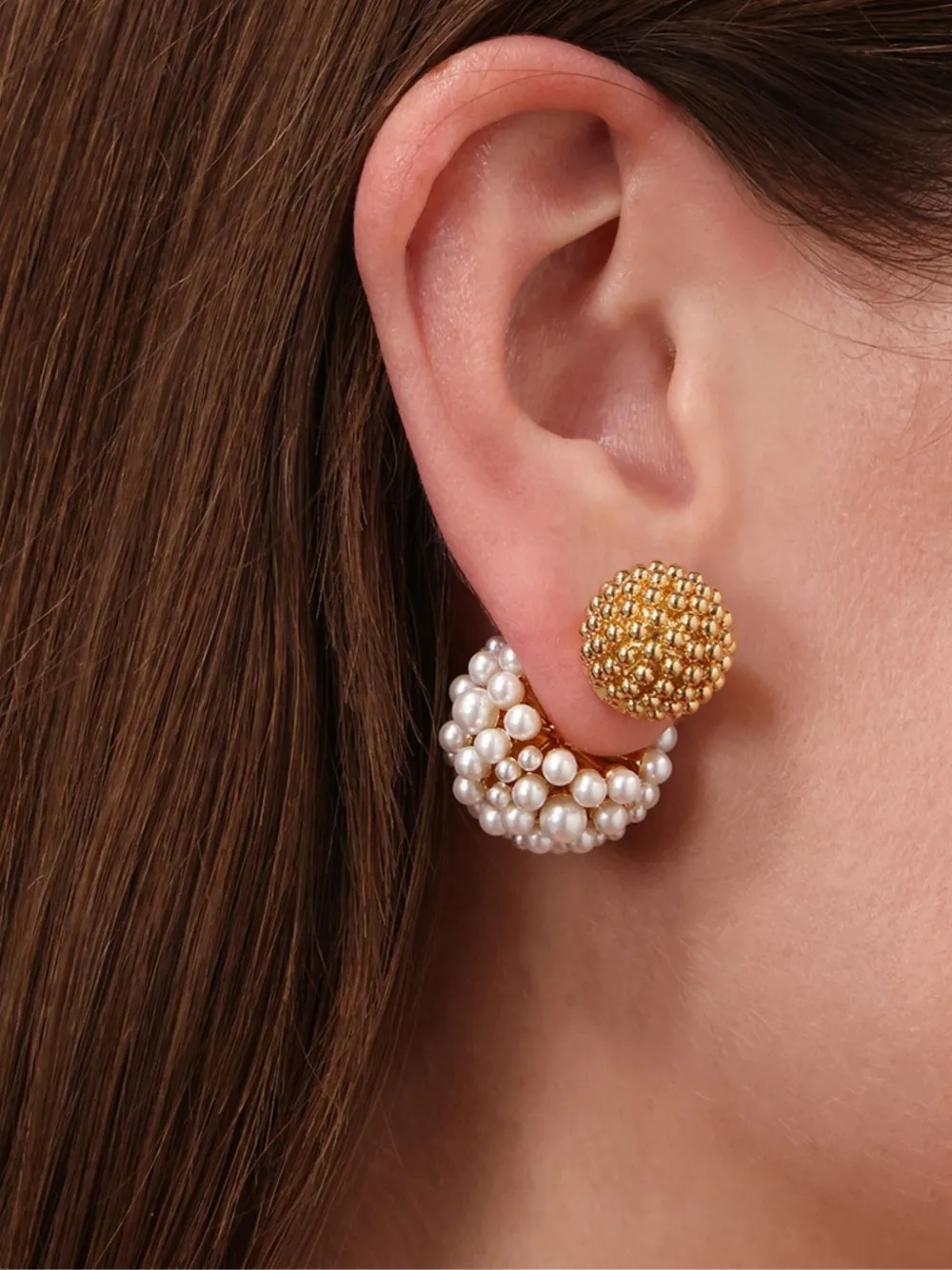 Zimmermann Dandelion Pearl Earrings In Gold