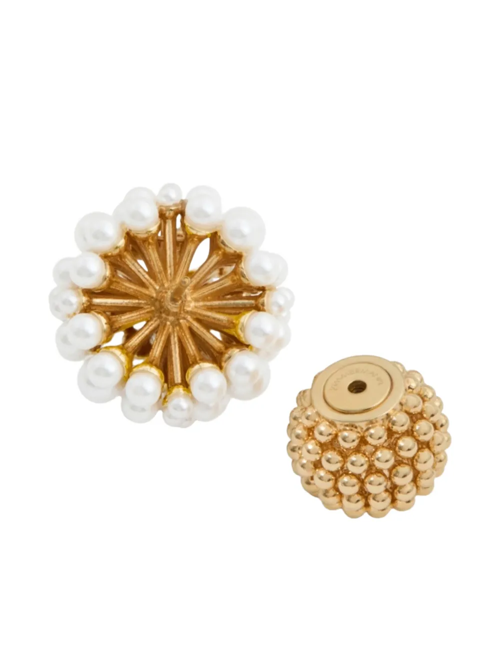 Zimmermann Dandelion Pearl Earrings In Gold