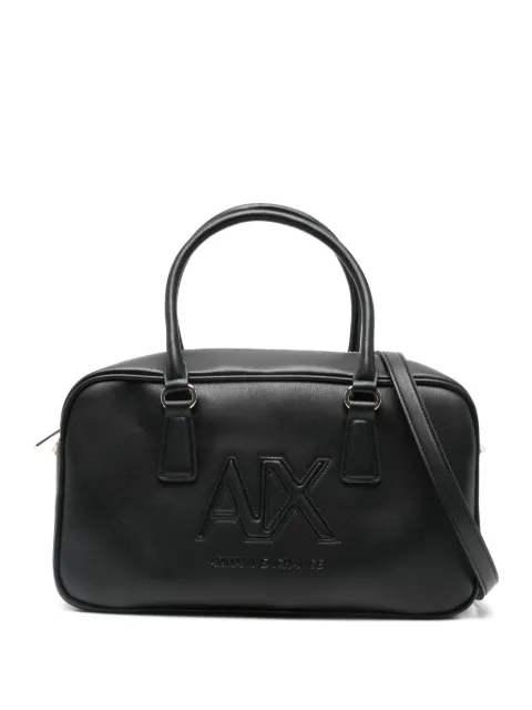 Armani Exchange logo-embossed tote bag