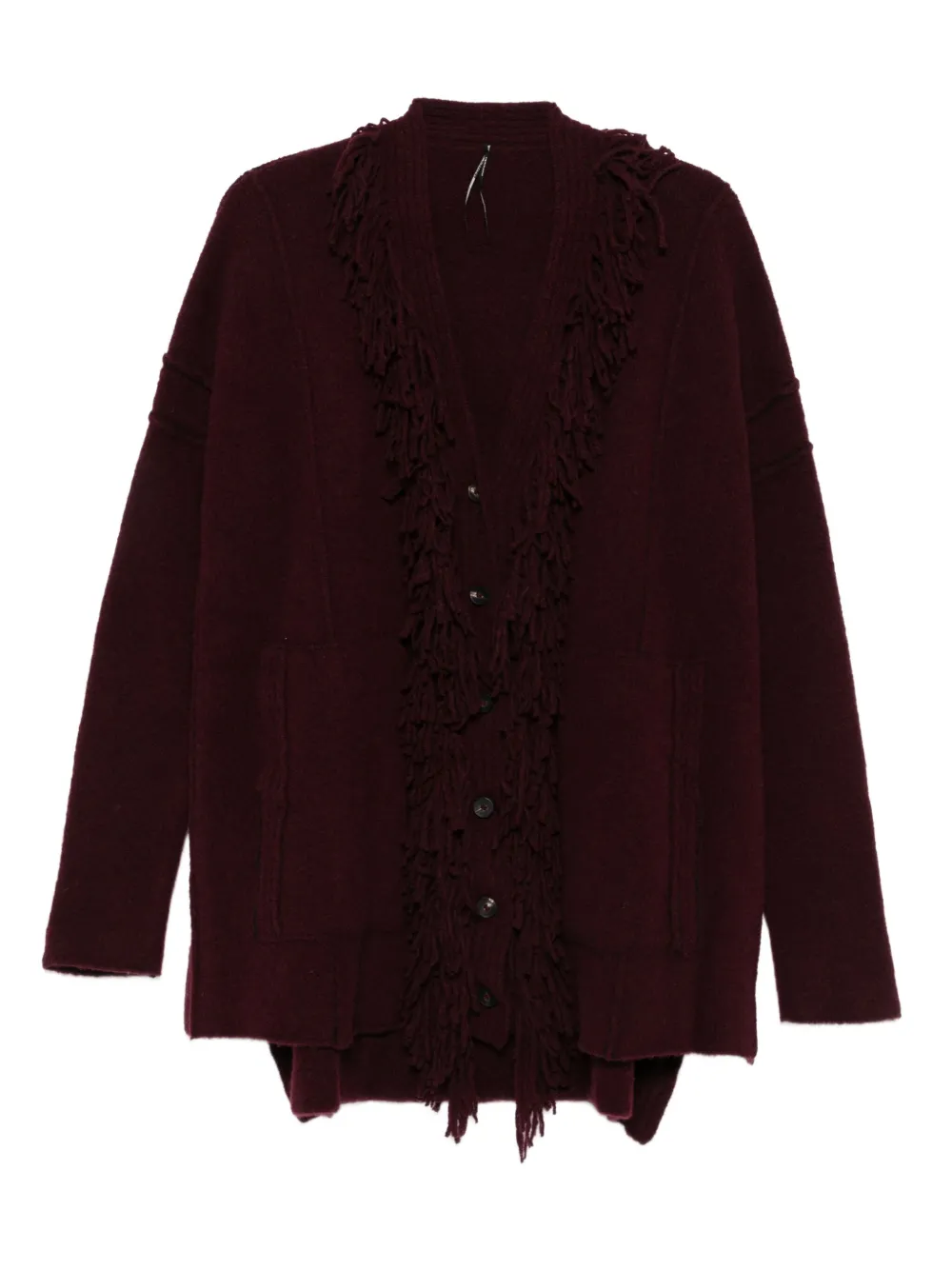Masnada fringed-trim cardigan | Red | Image 1