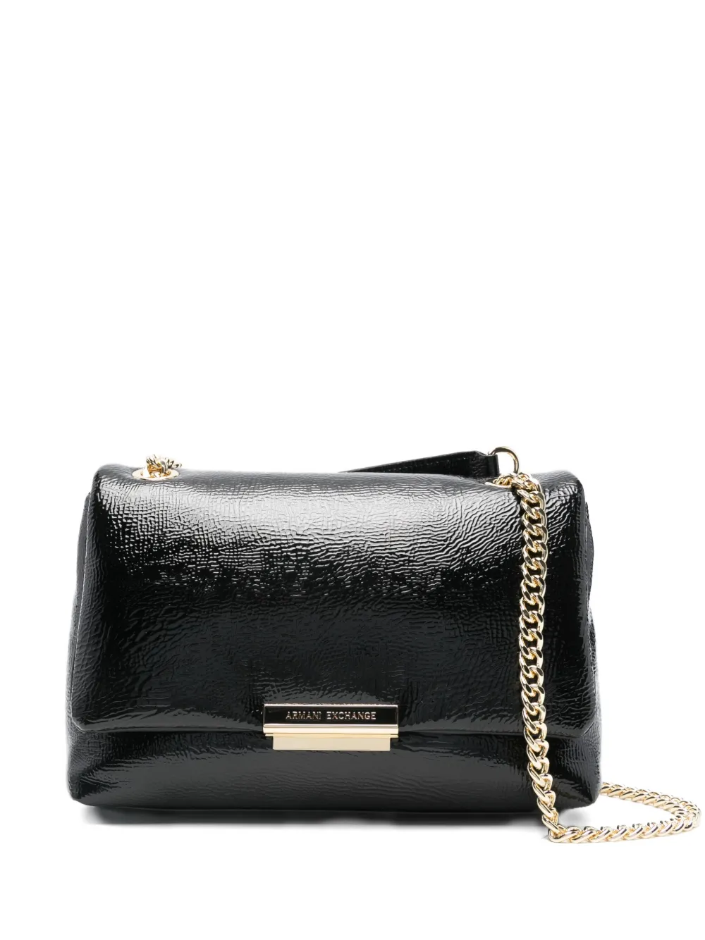 Armani Exchange chain leather crossbody bag - Nero