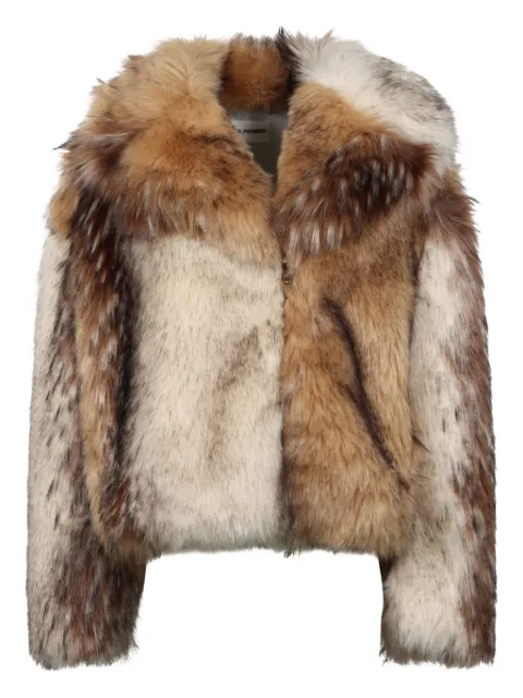 DES PHEMMES faux-fur jacket