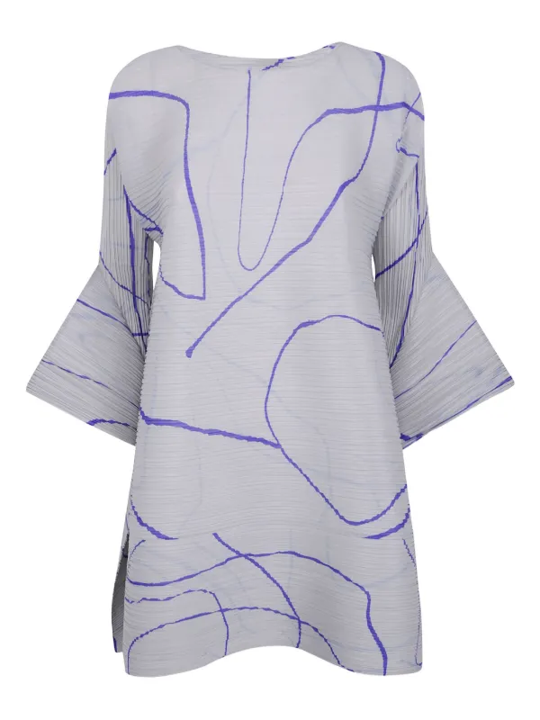 Pleats Please Issey Miyake Pause プリーツ フレアドレス | グレー  